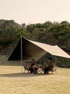 Naturehike ตั้งแคมป์ดวงอาทิตย์ ที่พักพิง UPF 2000 + UV กันน้ำผ้าใบกันน้ำปิกนิกกลางแจ้ง 17㎡ พื้น ที่ขนาดใหญ่พื้น ที่ร่มกันแดดหลังคากันแดดสาดแสงเวลา