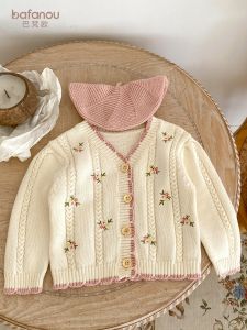 BAFANOU | Cotton Baby Girls Cardigan Sweater