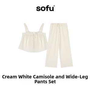 Double Layer Gauze Womens Summer Sleepwear Set Wearable Outside
