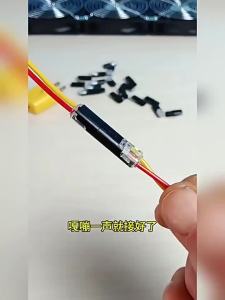 ChengHaoRan 2-20PCS D2 Double Wire Quick Connect Terminal 2P Connector LED Power Wire Plug And Unplug Without Soldering Or Strip