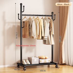 ZHUANJIAO | Heavy-duty & Movable Clothes Rack