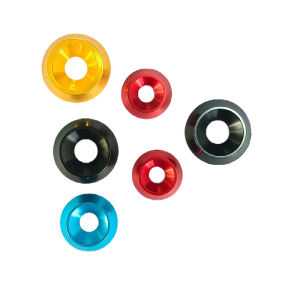 6/8/10PCS Colorful aluminum alloy tapered gasket M3 M4 M5 M6 M8 washer countersunk flat head screw gasket washer