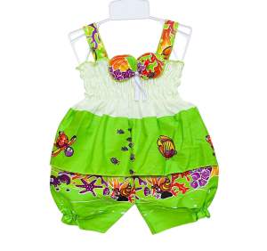 ชุดไทยเด็ก ชุดสงกรานต์ (รหัสD66) ชุดเที่ยวทะเล แรกเกิด-12เดือน หรือน้ำหนักไม่เกิน10กิโล ใส่สวยและน่ารักมากๆ