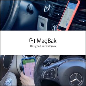 Magbak iPhone 15pro/ 15 pro max case with Mag Stick |Ultra Strong Magnet: Mount Anywhere |360° angle protection |Magsafe wireless charging compatible