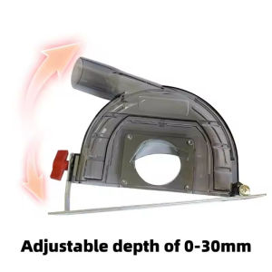 Grinder guard modified cutting machine dust cover 100 polishing machine dust free cutting machine 125dust suction grooving black
