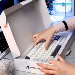 Attack Shark X86 Full Aluminum 75% Tri Mode Wireless Gasket Hot Swappable Mechanical Keyboard
