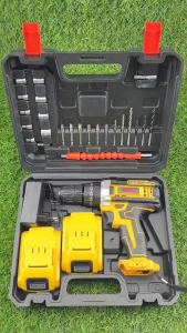 MYDIYHOMDEPOT - Allefix 31pcs Accessories 21V Cordless Impact Drill 2 Speed Gerudi Untuk Kayu Logam Cordless Drill