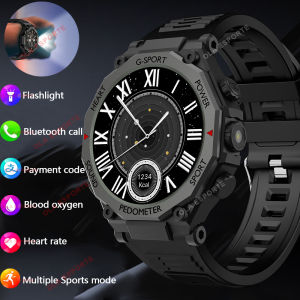2025 New Outdoor Waterproof Military Smart Watch Men Dynamic Lsland Sports GPS Tracker Health Monitor Bluetooth Call Smartwatch