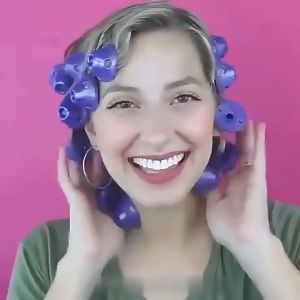 20Pcs Soft Silicone Heatless Hair Curler Twist Mushroom Lazy Person Curler Hair Rollers Clips No Heat Hair Curls DIY Hair Styling Tools