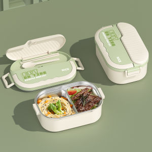 Hộp Đựng Cơm Bằng Thép Không Gỉ 304 Cách Nhiệt Hộp Đựng Cơm Cỡ Lớn Cho Học Sinh Và Nhân Viên Văn Phòng Hộp Đựng Cơm Cỡ Nhỏ Dùng Trong Lò Vi Sóng