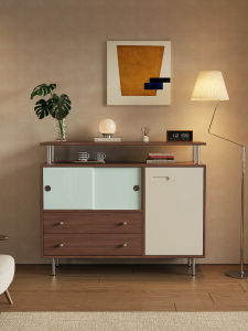 Vintage Solid Wood Storage Cabinet