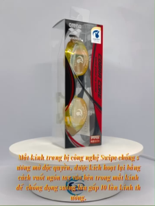 Kính bơi Arena COBRA CORE SWIPE ANTI-FOG GDYL chống đọng sương cao cấp