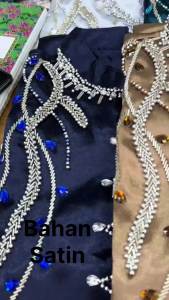 KEBAYA PAYET AKAR BAHU TUNIK TRADISIONAL BAHAN SATIN BRIDAL - ZEO STORE