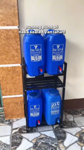 StyleDwelling Water Container Rack Heavy Duty Water Gallon Rack Stand Stainless Steel Water Tank Bracket Water Container Rack Heavy Duty Water Gallon Rack Stand Stainless Steel Water Tank Bracket#CF009