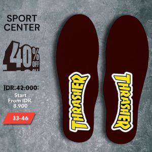 Insole Sepatu/Alas Dalam Sepatu Thrasher 01 Series Pria & Wanita
