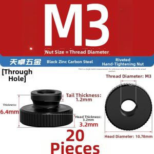 TIANZHUOJINSHU | High Profile Knurled Nut For Hand Tightening Decorative Screws