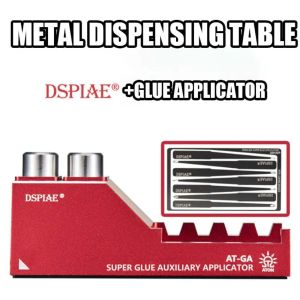DSPIAE AT-GA Super Glue Applicator Seamless for Gundam Gunpla DIY Metal Dispensing Table Seamless Dispensing Stickr No Cutting Stable Model Assembly DIY Tool Making Tool