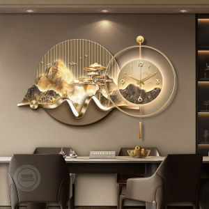 RUIBAHAO | Luxury Wall Clock & Decorative Painting for Dining Room and Living Room