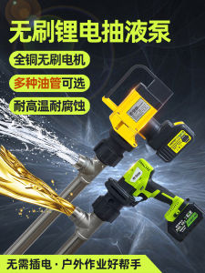 Rechargeable Plug Barrel Pumping Oil Pump Strong Corrosion Resistant Acid and Alkali Chemical Pump Satchel Electric Diesel Kerosene Oil Pump
