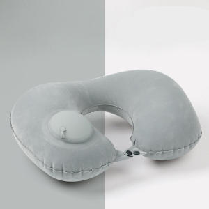 2025 New Inflatable Pillow Travel Portable Neck Protection Pillow Press Inflatable U-shaped Pillow Travel Storage Neck Pillow