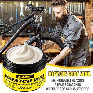 KJM Bicycle Frame Scratch Repair Wax - Ultimate Care Polishing Protection Maintenance for Frame Components - Scratch Removal