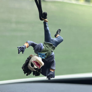 Joker Car Resin Pendant Creative Car Rearview Mirror Cowhide Lrope Cartoon Pendant Christmas Gift 2024 New Product