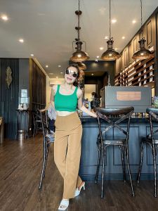 Canwear_Studio ll Jimmy pant กางเกงผ้า ขากระบอกเล็ก กางเกงผู้หญิง กางเกงเอวสูง กางเกงแฟชั่น กางเกงทรงเกาหลี กางเกงขากระบอก กางเกงทำงาน