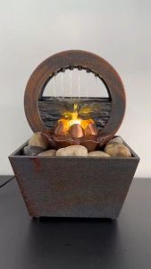 ร่ม LED Fountain น้ำพุในร่ม น้ำพุตั้งโต๊ะ เดสก์ท็อปน้ำพูดซีม 55 วัตถุประสงค์สำหรับตกแต่งโต๊ะ สำหรับสามารถสร้างอนามัยกับชุ่อมูลคอมพิวเตอร์