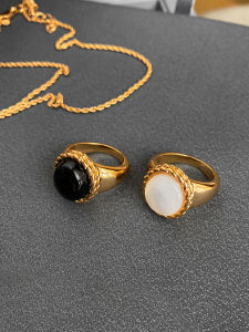 CAFFTI | Non-fading Retro Design Unique Elegant Index Ring