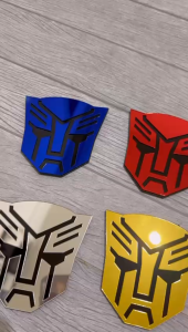 EMBLEM AKRILIK TRANSFORMER 3D 1 PCS STIKER LOGO TRANSFORMER AUTOBOT EMBLEM MOBIL EMBLLEM MOTOR