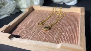 Womens Necklace Dainty Fashion Jewelry 24k Gold Heart Pendant Necklace Love Hypoallergenic Non-Tarnish Hot Sale