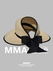 MMAOCOE | Sunscreen Foldable Straw Sun Hat with Bow