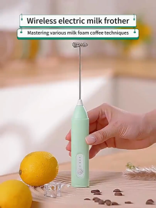 Handheld Rechargeable Coffee Frother Milk Frother Electric Mixer Egg Beater Suitable for Coffee Mini Frother Three Speed ​​Micro Electric - Electric Egg Mixer Easy to Whisk Cream Drinking Coffee Blender USB Available