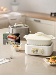 Daewoo | Multi-functional Stainless Steel Electric Steamer Large Capacity 3 Layers