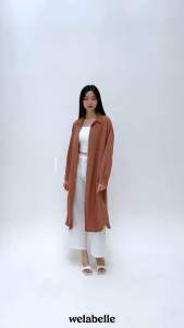 Welabelle Ella Long Pants / Celana Panjang Linen Kulot (B19)