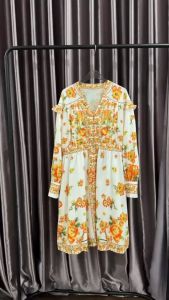 SV 6487 - Bevany Dress | Silvervogue | Gaun Midi Printed Katun Pakaian Wanita