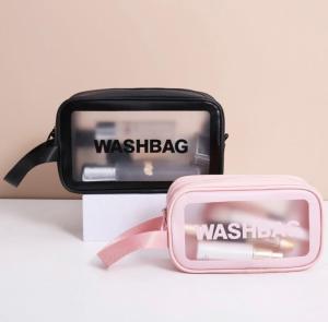Washbag Tas Kosmetik Transparan Anti Air Travel Bag Pouch Waterproof - KG