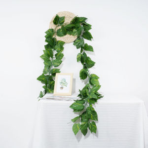 230cm Artificial Hanging Plants Leaf Vine Fake Ivy Leaves Party Vines for Home Garland Wall Green Decoration Liana Silk