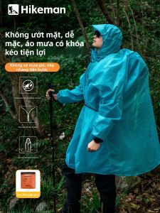 HIKEMAN | Zip Waterproof Silicone-treated Lightweight Portable Raincoat