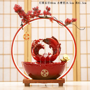 Creative Chinese Style Living Room Fortune Hanging Pot Loop Flowing Water Ornaments Opening and Housewarming New Home Gift New Home Gift