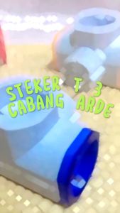 SAKLAR TERMINAL T ARDE CABANG 3 STEKER TEE 3 LUBANG