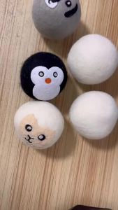 Wholesale Wool Dryer Balls Anti-Tangle Reduce Static Dryer Washing Machine Wool Balls