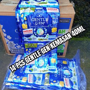 1 keranjang + 14 pcs sabun detergen gentle gen kemasan sachet 40ml