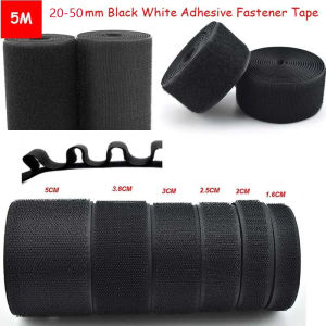 Heavy-Duty Sew On Velcro Tape | Professional Non-Adhesive Nylon Hook & Loop | 20mm 50mm for Clothing Shoes Bag,5M per Pair