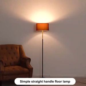 【COD】Floor lamp Nordic modern simple floor light bedroom living room lamp creative fabric decorati