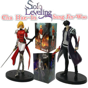 Bandai | 20cm In Stock Solos Levelings (Anime Version) Figure -Sung Jinwoo Cha Hae-In Action Model PVC Collect Statue Anime Ornament Gift