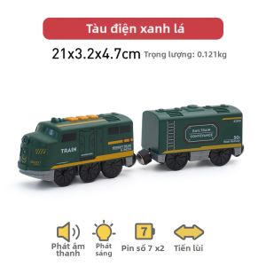 SANZHONGLV | Đồ Chơi Tàu Điện Đèn Sáng có Âm Thanh