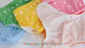 Baby Cloth Diaper Reusable Washable Nappy Newborn Infant Diaper Adjustable 0-3 Years