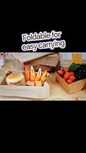 10PCS/25PCS/50PCS Disposable Meal Box Kraft Paper Food Packing Box For Take Out Fries Hotdog Chicken Wings Rice Box