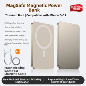 Springhk | Ultra Thin Airplane and Train Compatible Magnetic Fast Charging Wireless Portable Charger 8mm